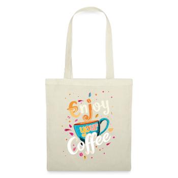 Kaffee Kaffeeliebhaber Kaffeetasse Koffein Getränk - Stoffbeutel - Natur - Vorne