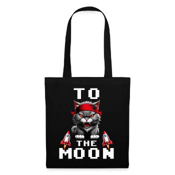 KITTY to the moon diamond hands - Tote Bag - black - Front