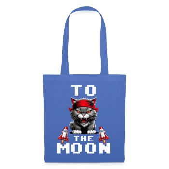 KITTY to the moon diamond hands - Tote Bag - light blue - Front