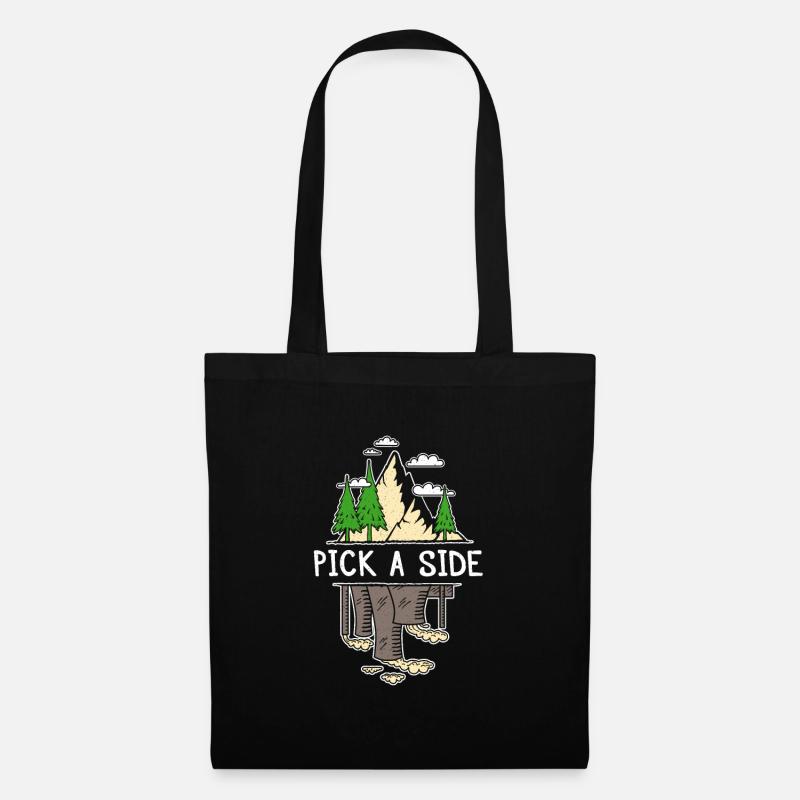 Pick A Side - Environmental Awareness - Tote Bag - black