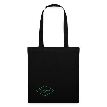 Jeryan Design en vert - Sac en tissu - noir - Devant