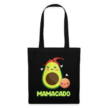 Mamacado Avocado Red Bandana Daughter Son - Tote Bag - black - Front
