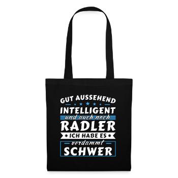 Gut aussehend intelligent - Radler Edition - Stoffbeutel - Schwarz - Vorne