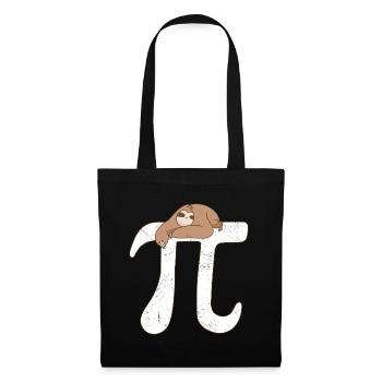 Math Paresseux Pi - Sac en tissu - noir - Devant