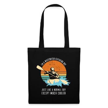 Whitewater Kayaking Boy Like A Normal Boy - Tote Bag - black - Front