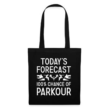 Traceur : les prévisions du jour Parkour - Sac en tissu - noir - Devant