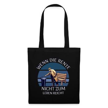 Retraité - Sac en tissu - noir - Devant