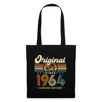 1964 Jahrgang Vintage Retro Geburtstag Geschenk - Stoffbeutel - Schwarz - Vorne
