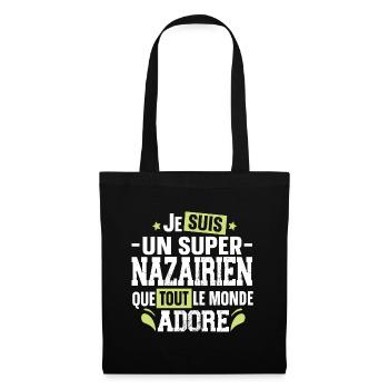 Nazairien Saint Nazaire Ville Ouest France Homme - Sac en tissu - noir - Devant