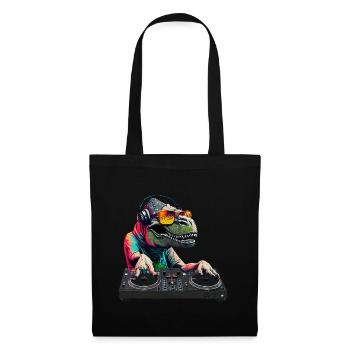 Cooler T-Rex DJ Mischpult Sonnenbrille Kopfhörer - Stoffbeutel - Schwarz - Vorne