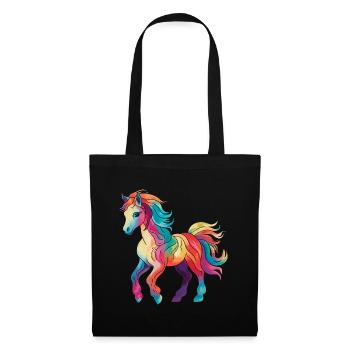 Colorful Pony - Tote Bag - black - Front