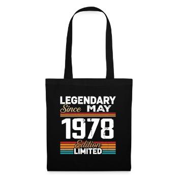 Mai 1978 Vintage Mai 1978 Retro Mai 1978 - Sac en tissu - noir - Devant