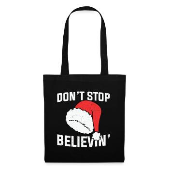 Weihnachtsmann 24 Dezember T-shirt - Stoffbeutel - Schwarz - Vorne