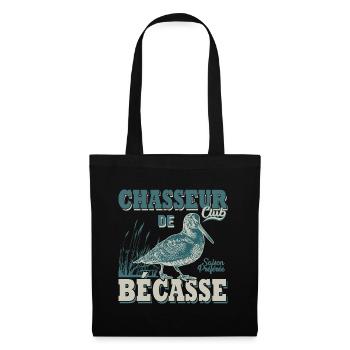 Chasseur de bécasse cadeau cool chasse chasser - Sac en tissu - noir - Devant
