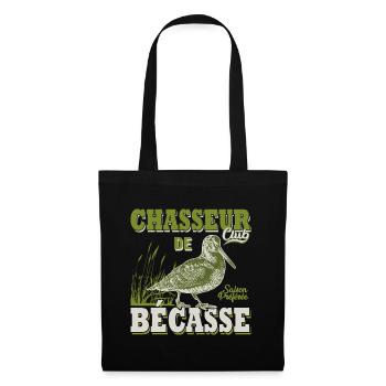 Chasseur de bécasse cadeau cool chasse chasser - Sac en tissu - noir - Devant