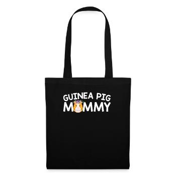 Meerschweinchen-Mama-perfektes Geschenk für den Tag der Mutter - Stoffbeutel - Schwarz - Vorne