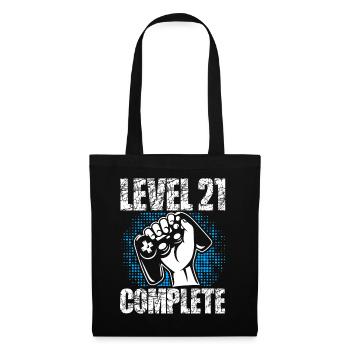 Level 21 Complete Birthday Gift 21 years - Tote Bag - black - Front