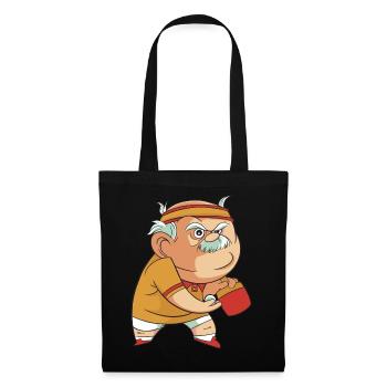 Tennis de Table Grand-père Pingpong Outfit Grand-père - Sac en tissu - noir - Devant