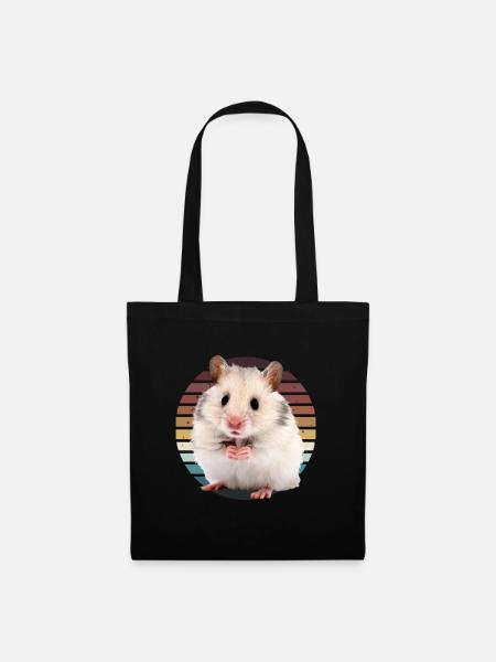 Hamster - Stoffbeutel - Schwarz