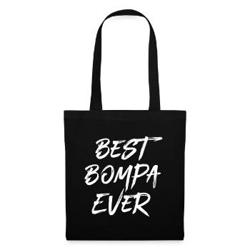 Bester Bompa Belgien Opa flämisch Vater Flandern - Stoffbeutel - Schwarz - Vorne