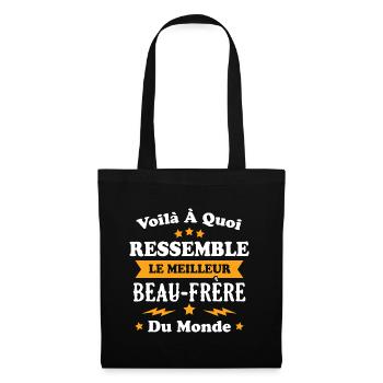 Le meilleur beau frère du monde - Sac en tissu - noir - Devant