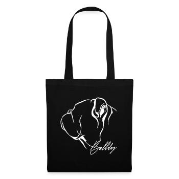BULLDOG Profile Dogs Dog Wilsigns - Tote Bag - black - Front