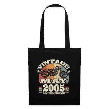 Born in May 2005 - 18 years old - Tote Bag - black - Front