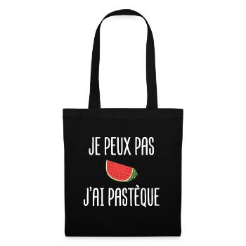 pastèque fruit exotique tropical sympa - Sac en tissu - noir - Devant