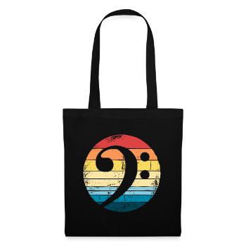 Bassist Bass BassEr Retro Bass Wrench - Tote Bag - black - Front