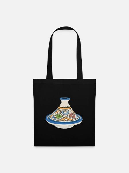 Tajine coloré - Sac en tissu - noir