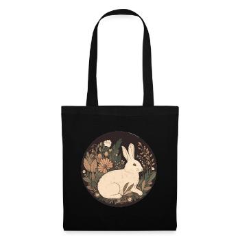 Rabbit Bunny Nature Art - Tote Bag - black - Front