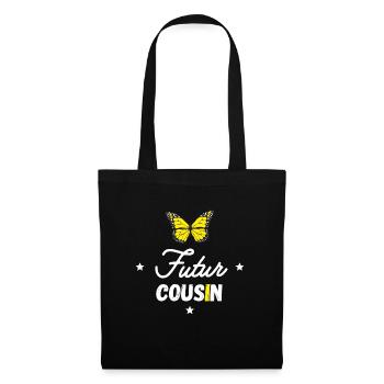 Futur cousin - Sac en tissu - noir - Devant