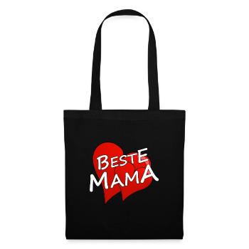 BESTE MAMA - Stoffbeutel - Schwarz - Vorne