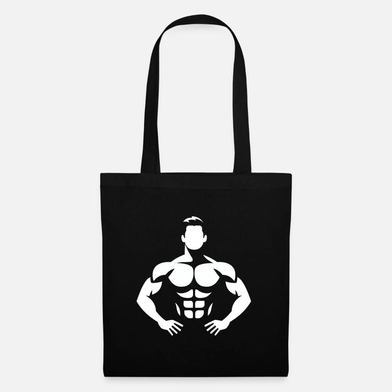 Bodybuilder - Stoffbeutel - Schwarz