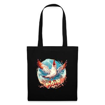 Funny Seagull Moin T-Shirt - North Sea - Tote Bag - black - Front