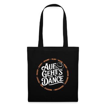 Line Dance Gruppe Training mein Tanzsport - Stoffbeutel - Schwarz - Vorne