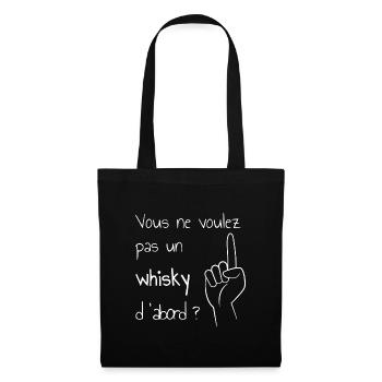 Juste un doigt whisky la cité de la peur - Sac en tissu - noir - Devant