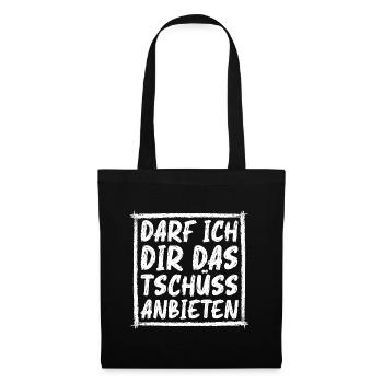 Sarkusmus Spruch Schwarzer Humor Lustiges Ironie - Stoffbeutel - Schwarz - Vorne