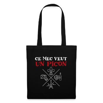 Ce mec veut un picon, amateur de bières - Sac en tissu - noir - Devant