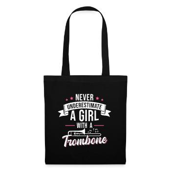 Trombone Girls Brass Band Tromboniste - Sac en tissu - noir - Devant