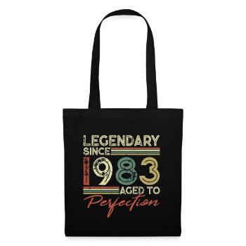 1983 vintage vintage birthday retro gift - Tote Bag - black - Front