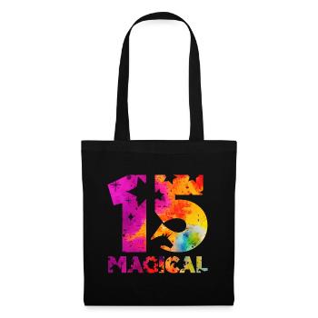 MAGICAL 15TH BIRTHDAY UNICORN - Tote Bag - black - Front