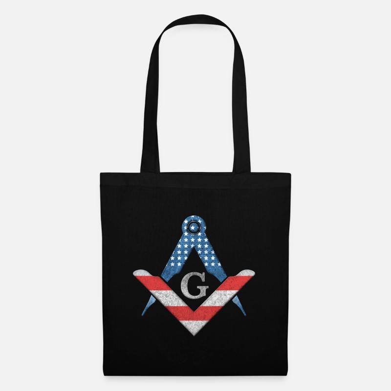 Masonic Freemasonry Fraternal - Stoffbeutel - Schwarz