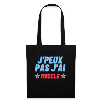 J peux pas j ai Muscu - Sac en tissu - noir - Devant
