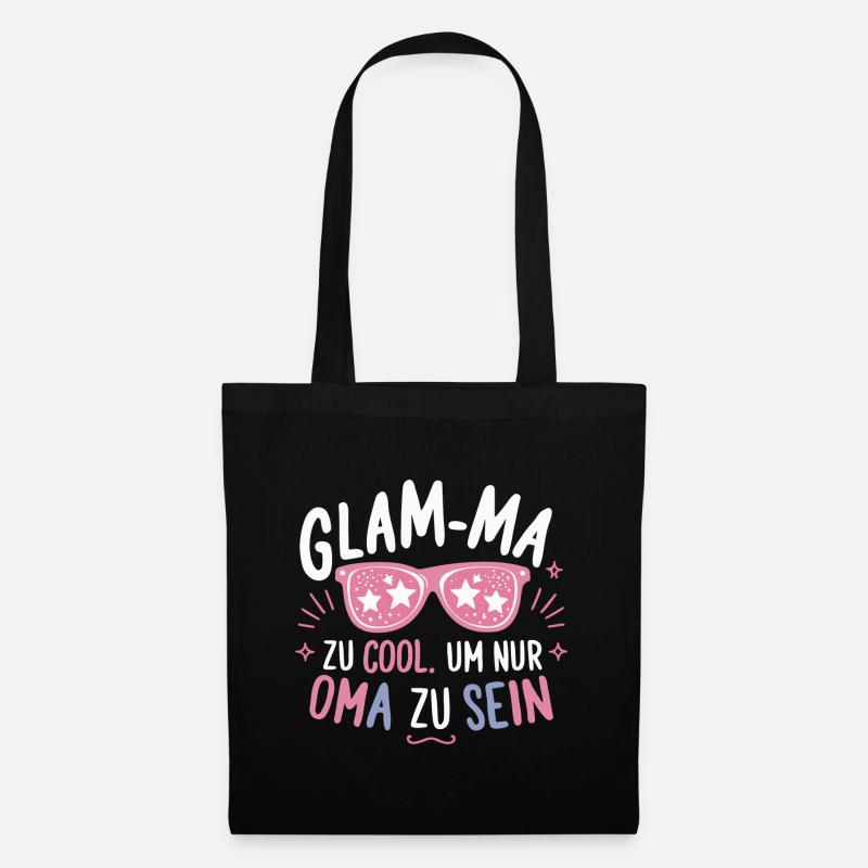 Cool-Oma Trendy Shirt Beste Großmutter Unikat - Stoffbeutel - Schwarz
