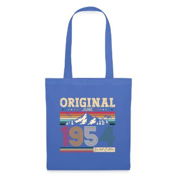 70e anniversaire Original juin 1954 Né en 1954 - Sac en tissu - bleu pâle - Devant