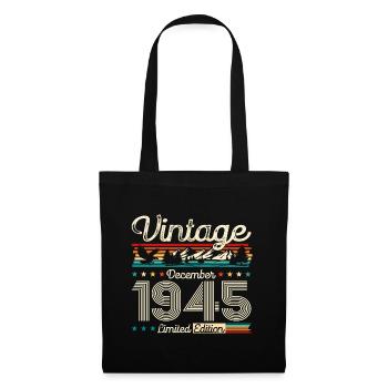 80e anniversaire Légende Décembre 1945 Volume 45 - Sac en tissu - noir - Devant
