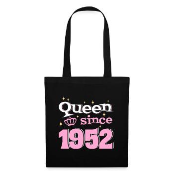 Queen since 1952 Woman 70 years anniversary - Tote Bag - black - Front