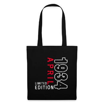 90e anniversaire cadeau mari avril Vintage 1934 - Sac en tissu - noir - Devant