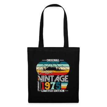 50th Birthday Gift Husband Original February 1975 - Tote Bag - black - Front